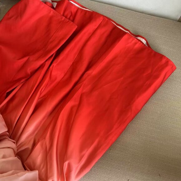 SAU LEE Revolve Teigen Gown Maxi Dress Sz0 Blush Red Ombre Event Party Cocktail - Picture 14 of 16